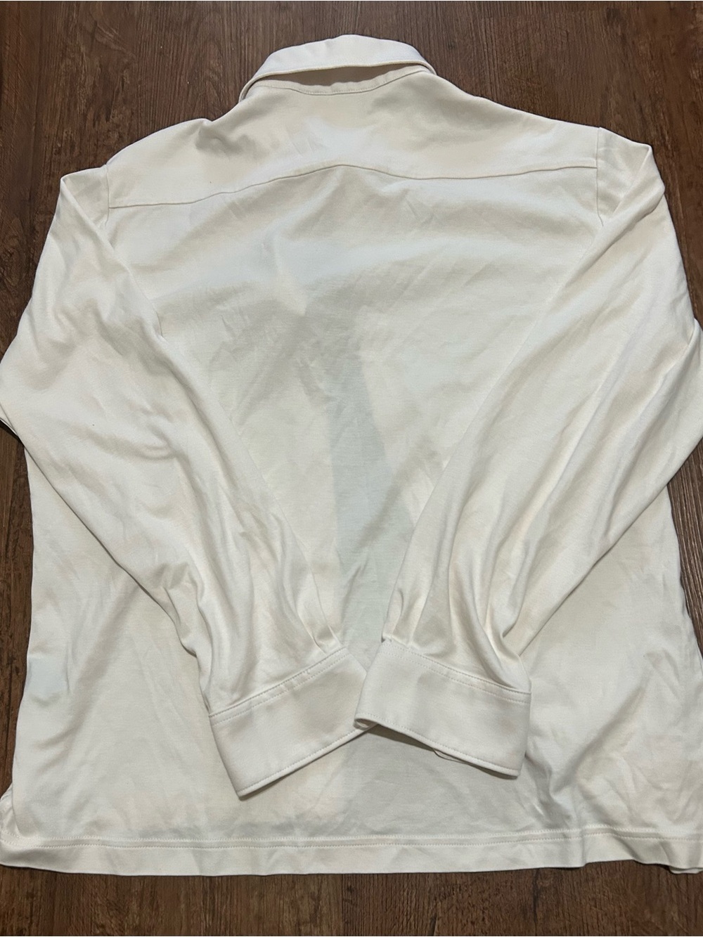 Hart Schaffner Marx Cream Long-Sleeve Button-Down Shirt - Picture 2 of 3